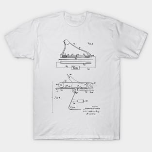 Method of Printing Vintage Patent Hand Drawing T-Shirt